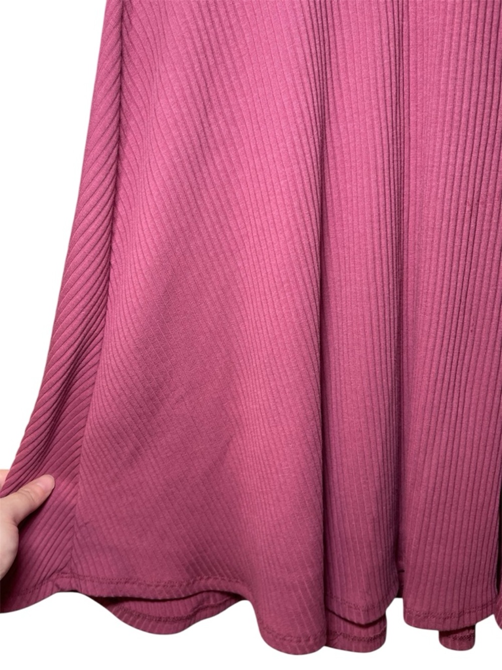 Abercrombie & Fitch Dark Pink Mini Dress V-Neck Short Sleeve Casual Size Large - Picture 10 of 16